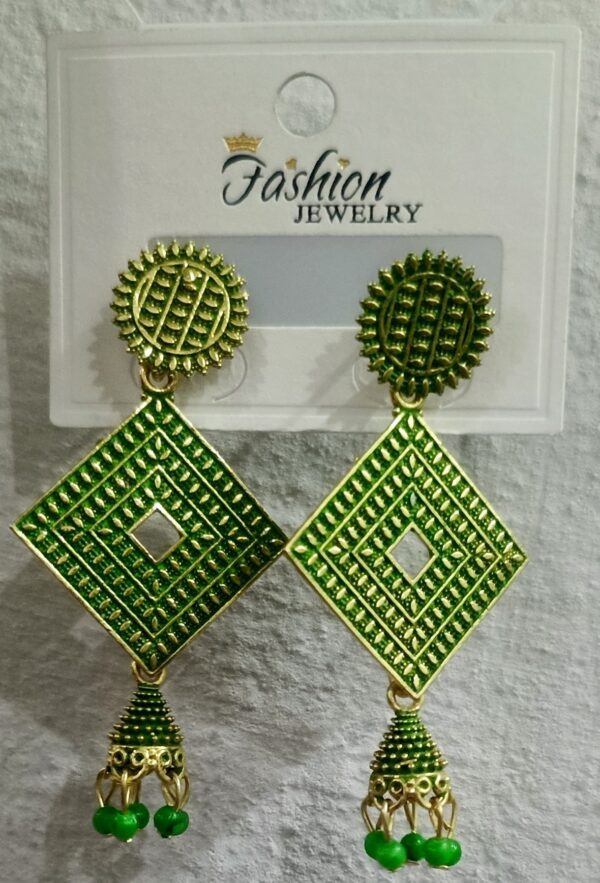 Earring, Jhomky Green